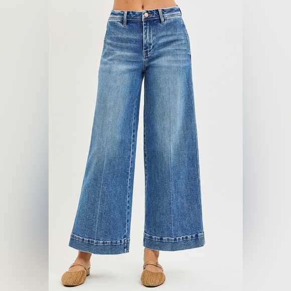 NEW 🎉 RISEN Slouchy Ankle Wide Jeans - Picture 4 of 7